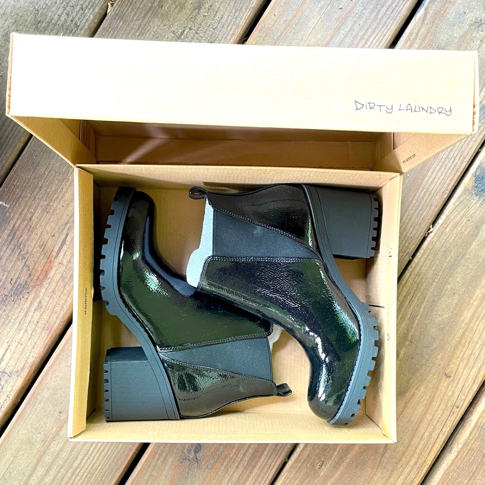 Black heeled booties